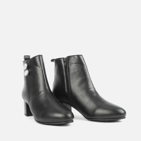 4169ddefe713995893580ac95d3285c9 Women Ankle Slip On Mid Heel Boot