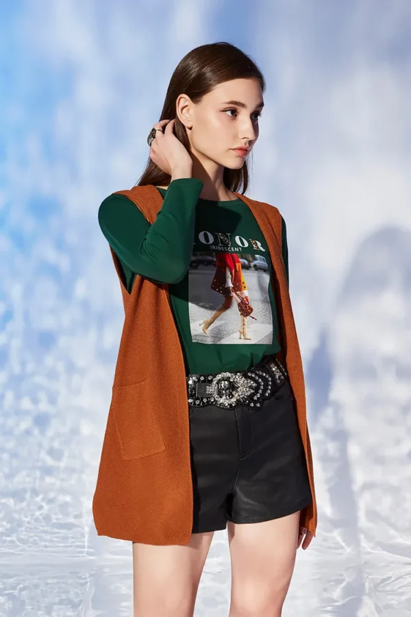 Foggy leather shorts