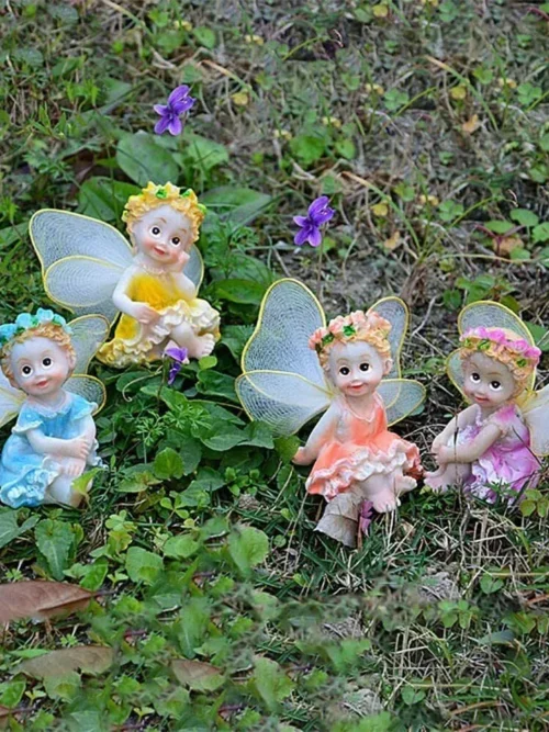 4pcs/set Cute Flower Fairy Angels