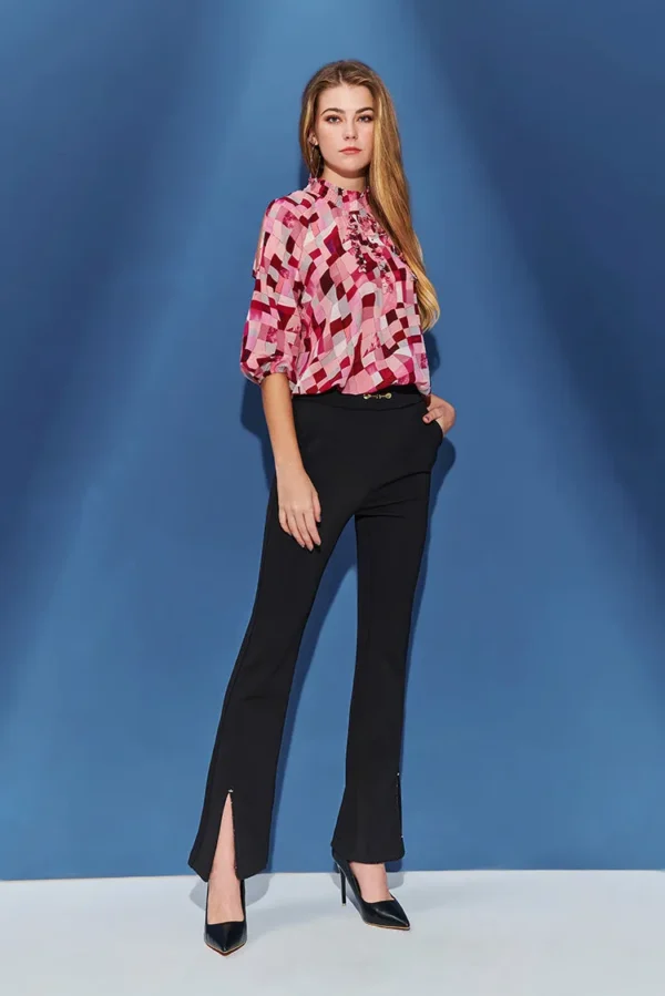 Casual slit anti-wrinkle flared pants