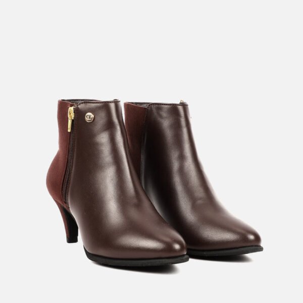 CLL-7755ACHOCOLATE_4 Women Synthetic Boots