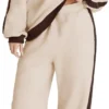 Women 2 Piece Outfits Color Block Sweatsuit Casual Fleece Lounge Matching Sets